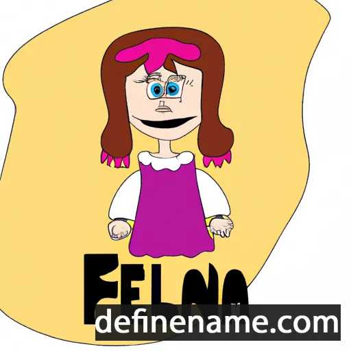 cartoon of the name Filena