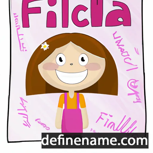 cartoon of the name Filicia