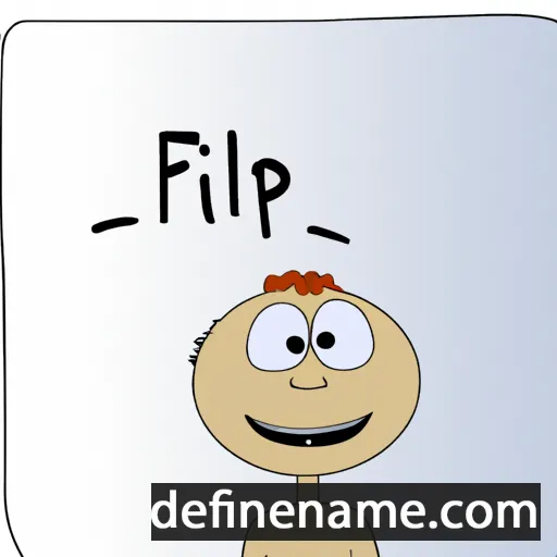 cartoon of the name Filiph