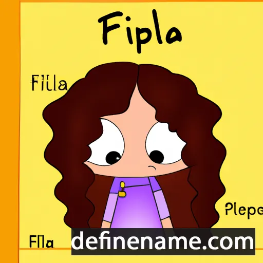 cartoon of the name Filippía