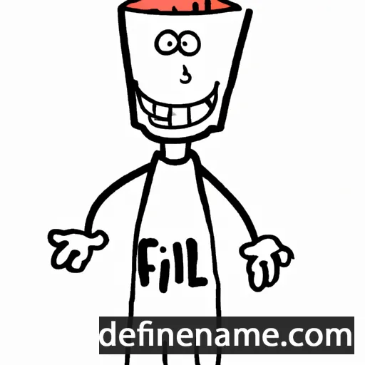 cartoon of the name Fill