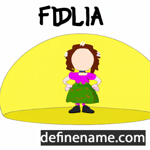 cartoon of the name Fillida