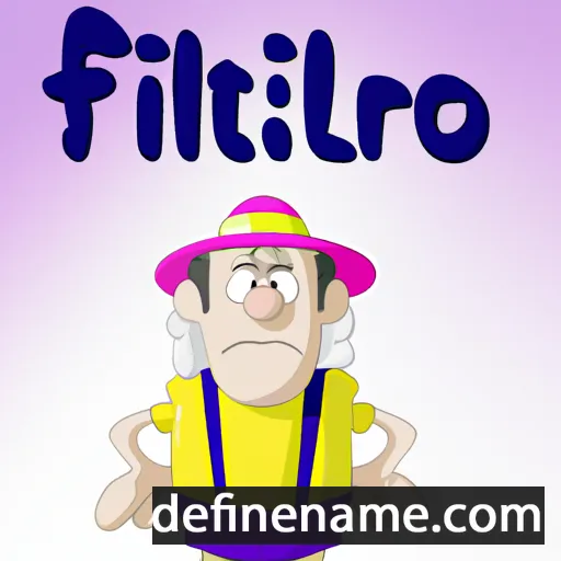 cartoon of the name Filoreto