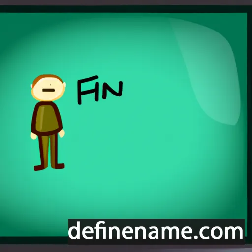 cartoon of the name Finan