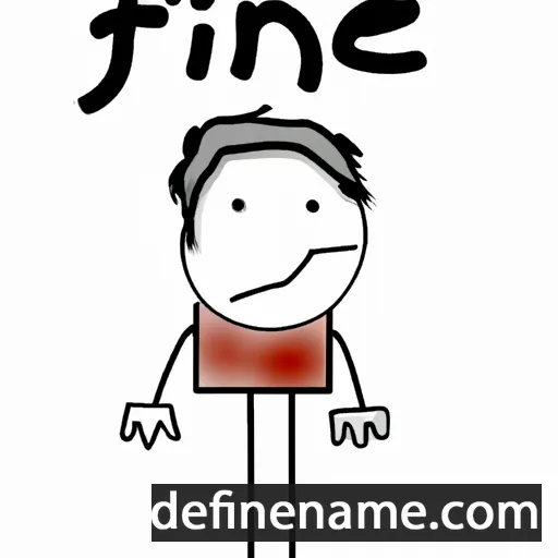 cartoon of the name Fine