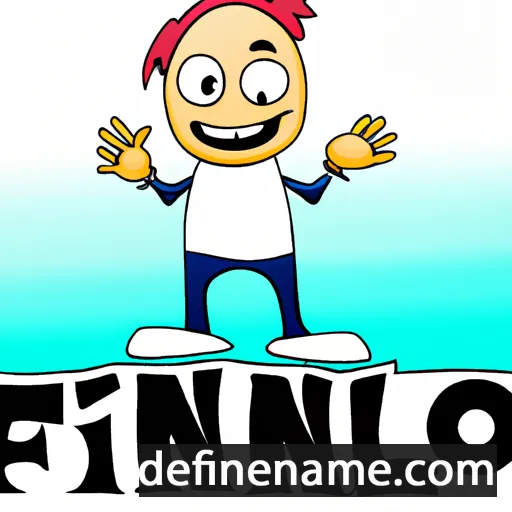 cartoon of the name Finlo