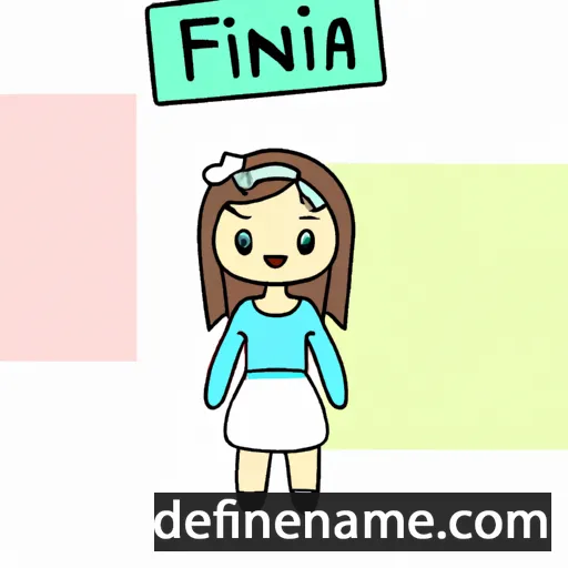 cartoon of the name Finnia