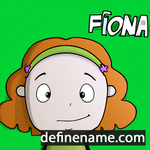 Fióna cartoon