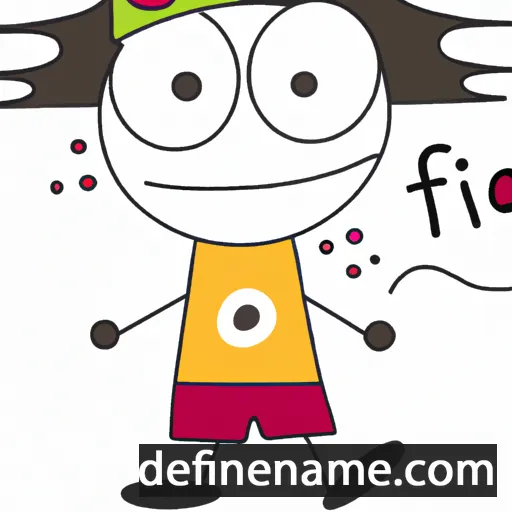 cartoon of the name Fio