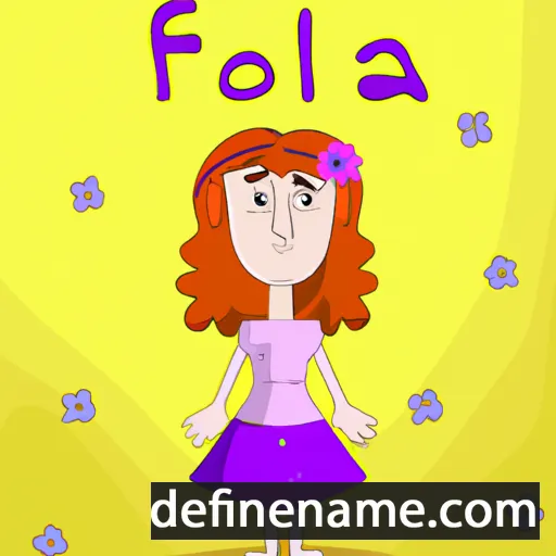 cartoon of the name Fiola