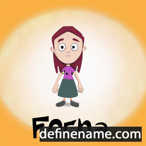 cartoon of the name Fionora