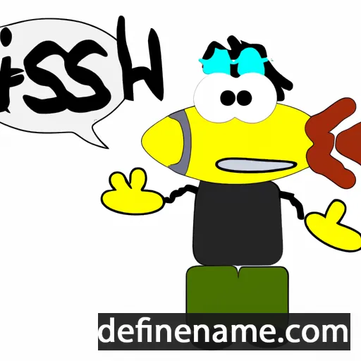 cartoon of the name Fisch