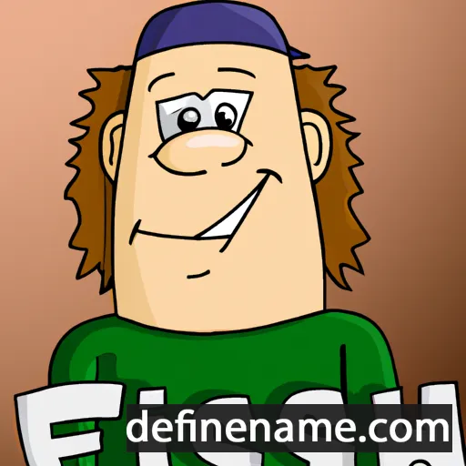 cartoon of the name Fisk