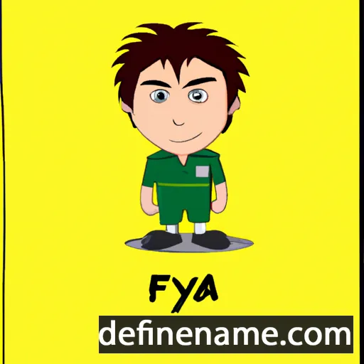 cartoon of the name Fiyyaz