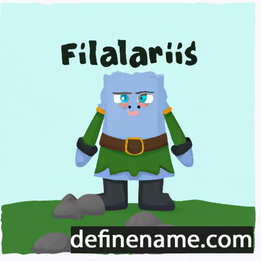 cartoon of the name Fjalldís