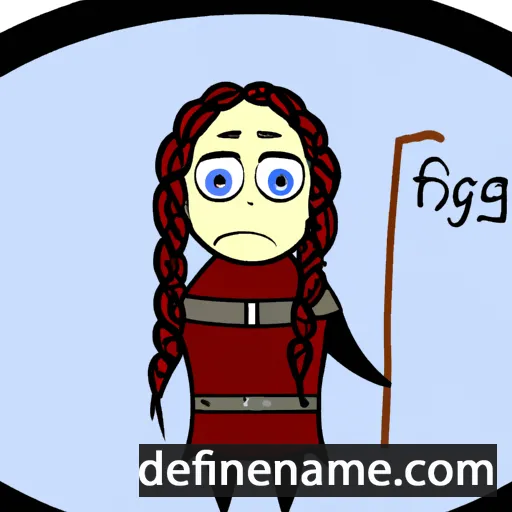 cartoon of the name Fjǫrgyn