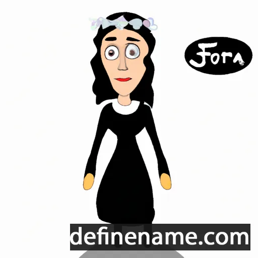 cartoon of the name Fjora