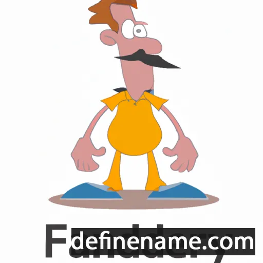 cartoon of the name Flandy