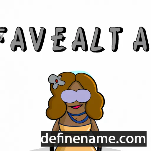 cartoon of the name Flavetta