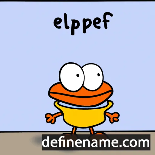 cartoon of the name Flëpp