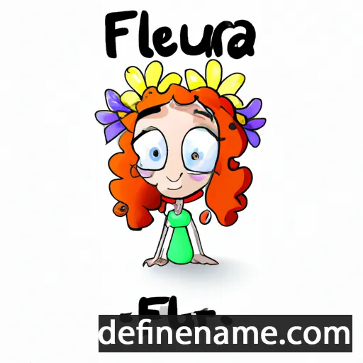 cartoon of the name Fleura