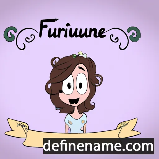 cartoon of the name Fleurianne