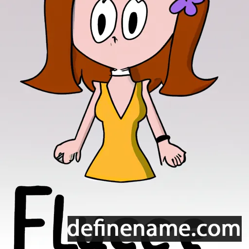 cartoon of the name Fleurice