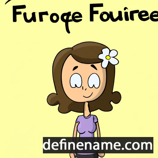 cartoon of the name Fleurine