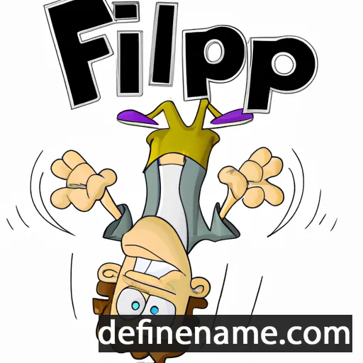 cartoon of the name Flip