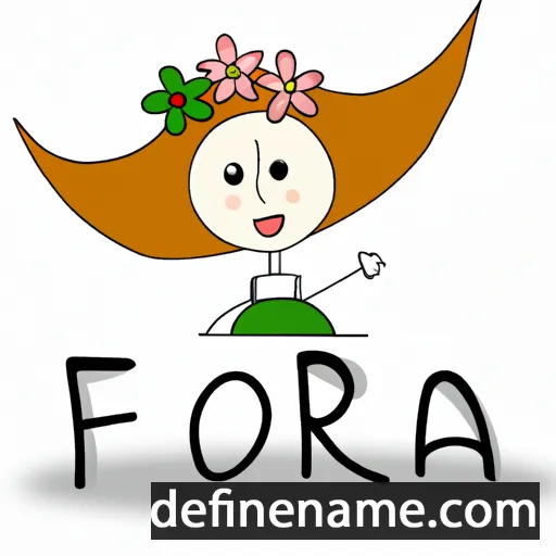 cartoon of the name Flória