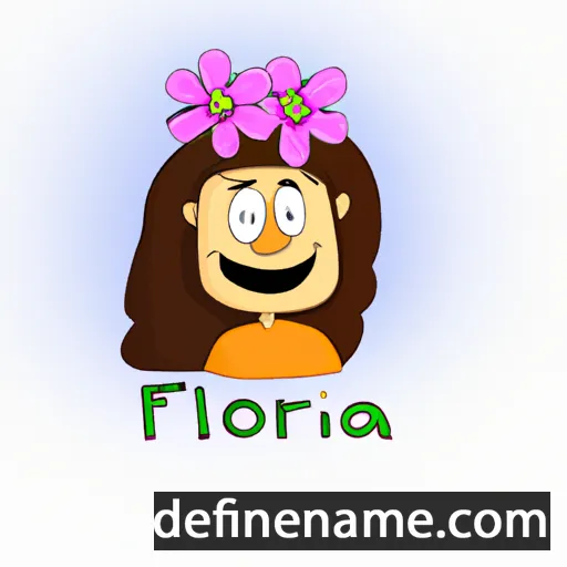 cartoon of the name Florá