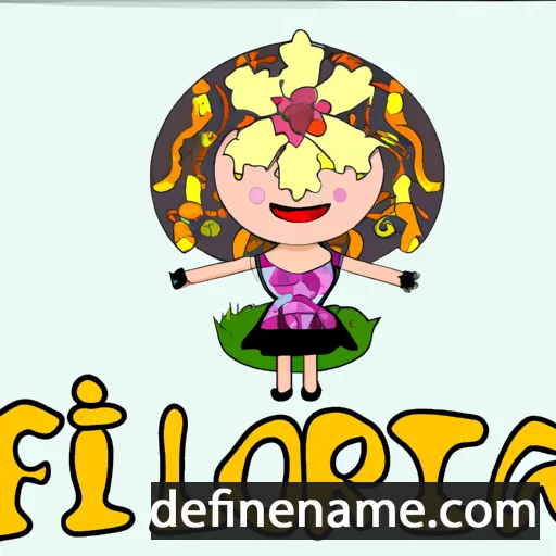 cartoon of the name Floracita