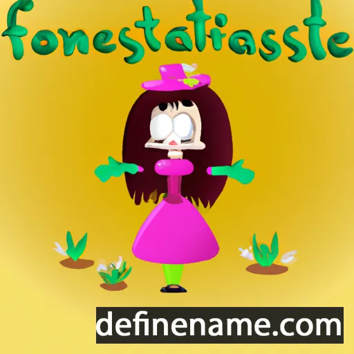 cartoon of the name Florastine