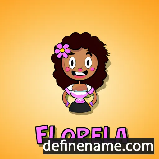 cartoon of the name Flordeliza