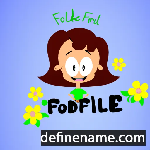 cartoon of the name Florélie