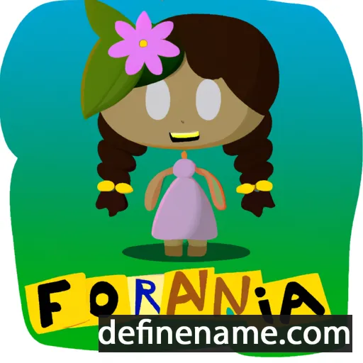 cartoon of the name Floreana