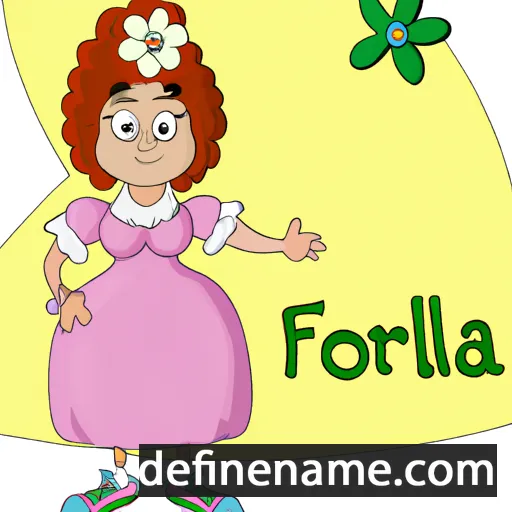 cartoon of the name Florelia