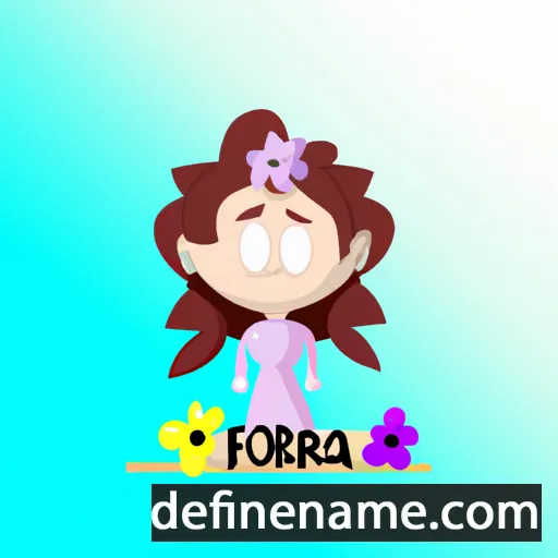 cartoon of the name Florína