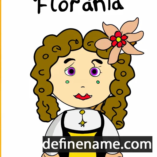 cartoon of the name Floriana