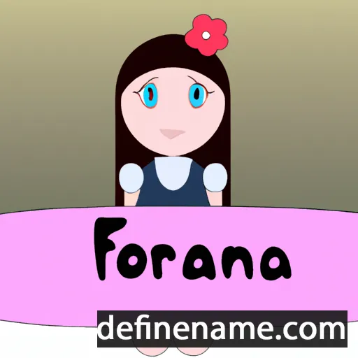 cartoon of the name Florianna