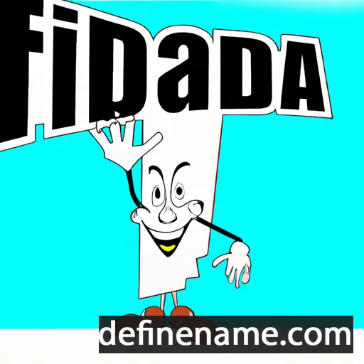 cartoon of the name Florida