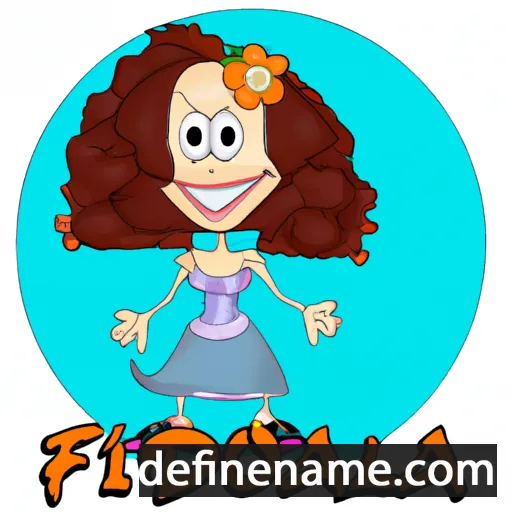 cartoon of the name Floridia