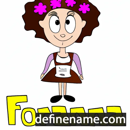 cartoon of the name Florijana