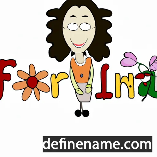 cartoon of the name Florjana