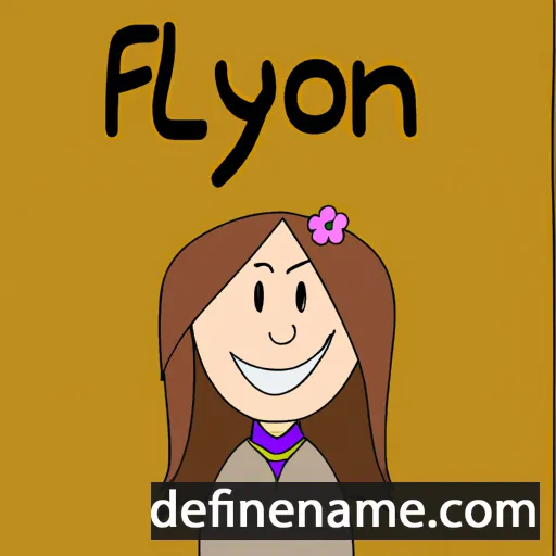 cartoon of the name Floryn