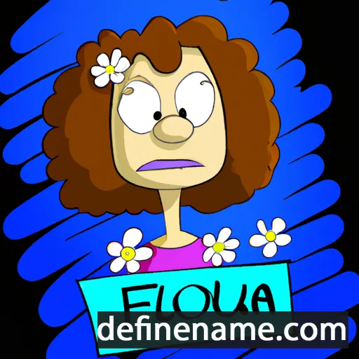 cartoon of the name Floura