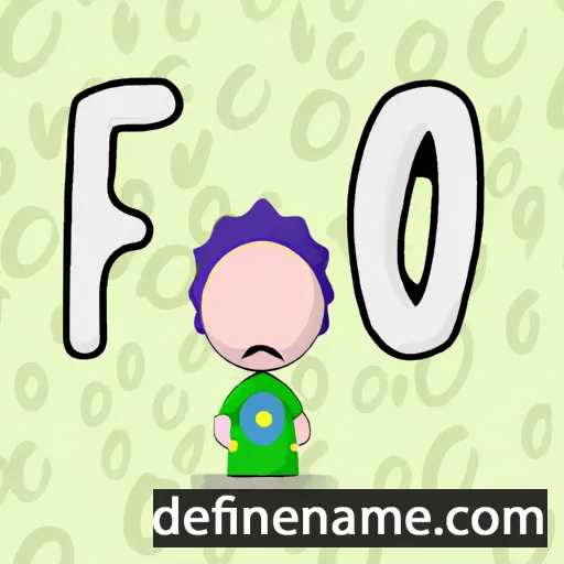 cartoon of the name Fò