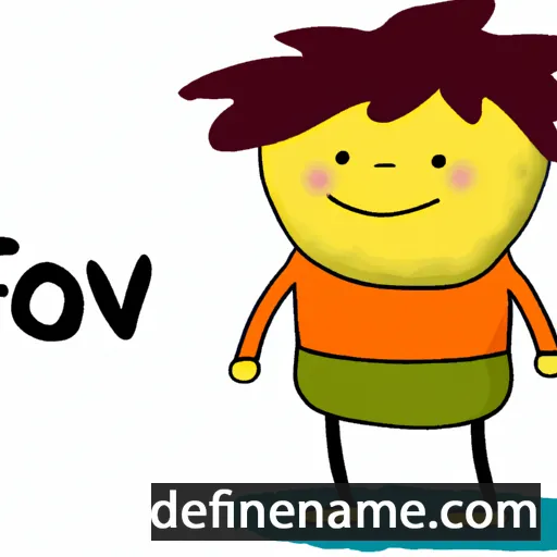 cartoon of the name Foivi