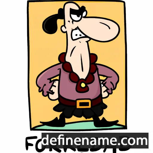 cartoon of the name Folkhard