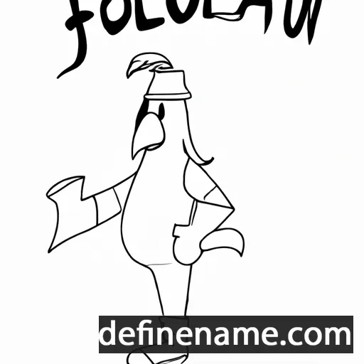 cartoon of the name Folquin